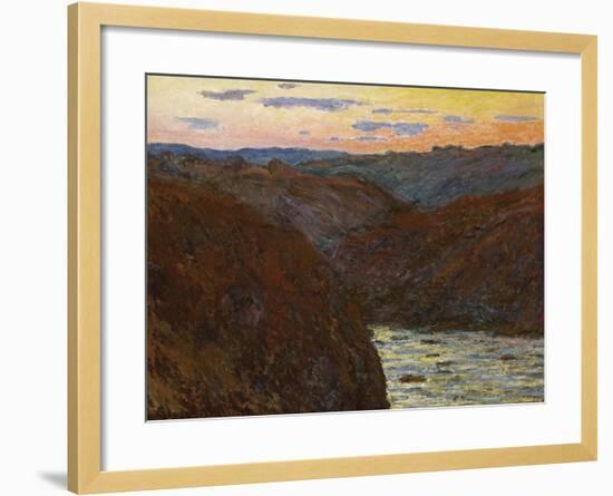 La Creuse, Sunset-Claude Monet-Framed Giclee Print