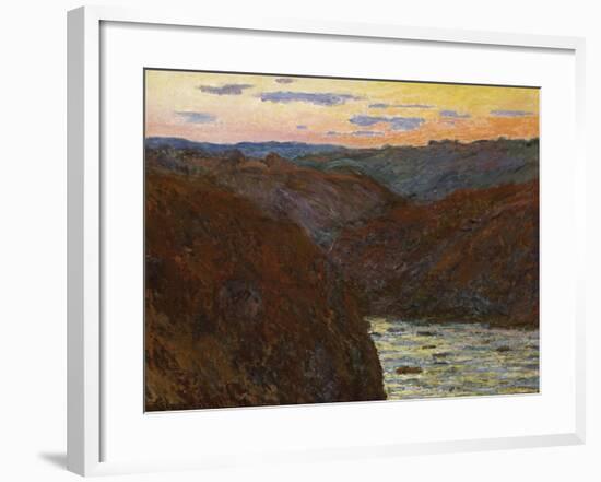 La Creuse, Sunset-Claude Monet-Framed Giclee Print