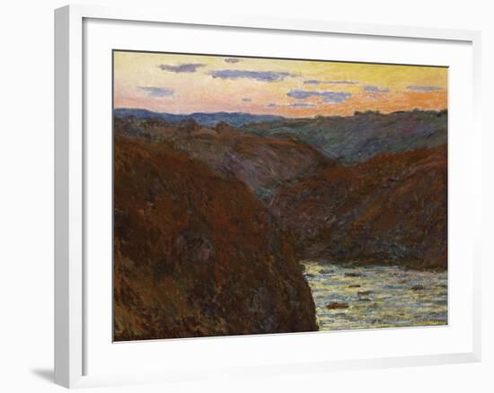 La Creuse, Sunset-Claude Monet-Framed Giclee Print