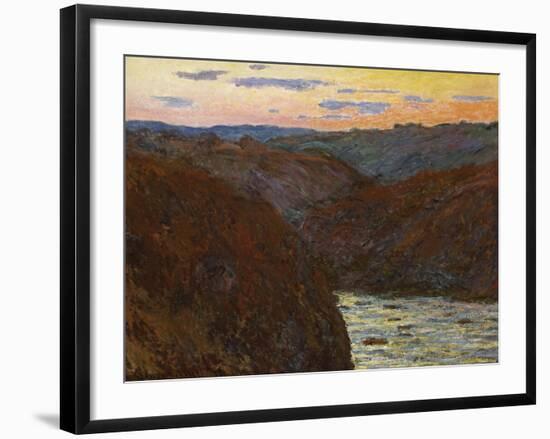 La Creuse, Sunset-Claude Monet-Framed Giclee Print
