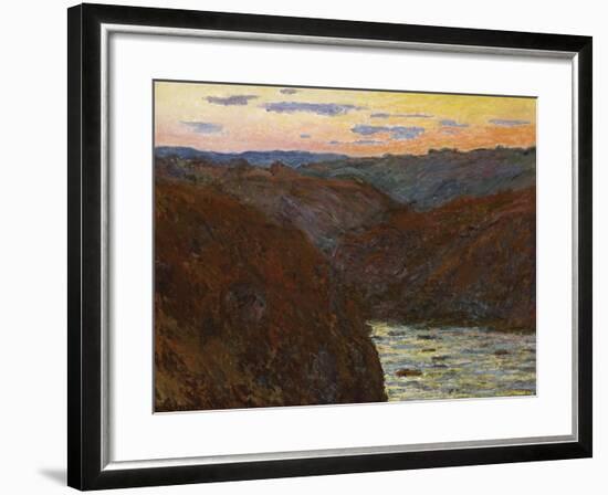 La Creuse, Sunset-Claude Monet-Framed Giclee Print