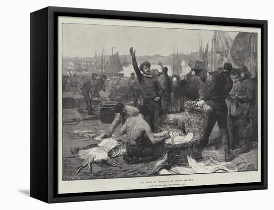 La Criee Au Poisson-Victor Gabriel Gilbert-Framed Premier Image Canvas