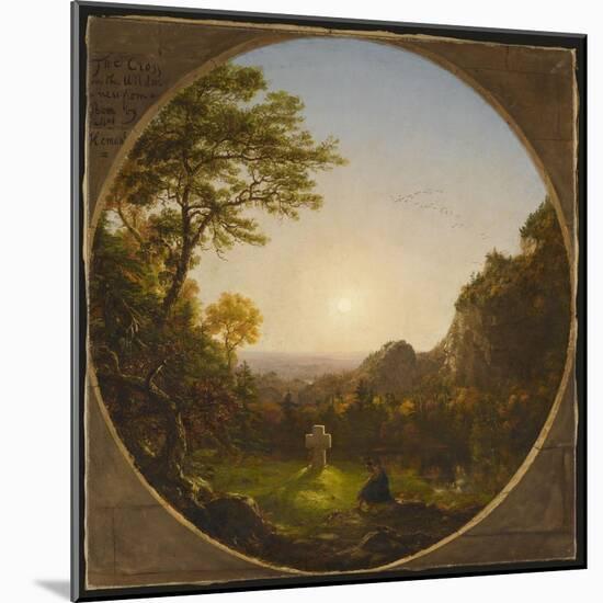 La Croix dans la Solitude d'aprés un poème de F.D. Hermans-Thomas Cole-Mounted Giclee Print