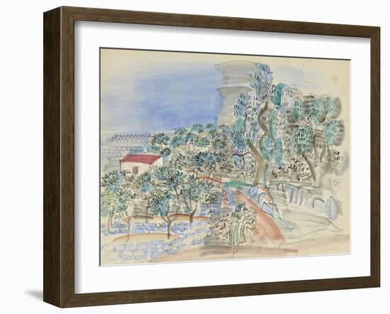 La Cueillette des Oranges-Raoul Dufy-Framed Giclee Print