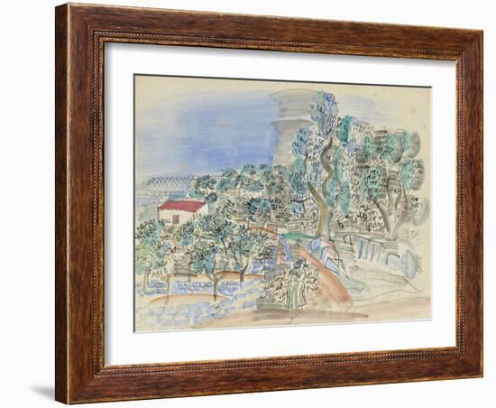 La Cueillette des Oranges-Raoul Dufy-Framed Giclee Print