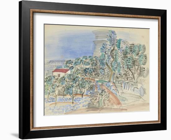 La Cueillette des Oranges-Raoul Dufy-Framed Giclee Print