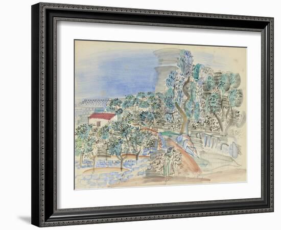 La Cueillette des Oranges-Raoul Dufy-Framed Giclee Print