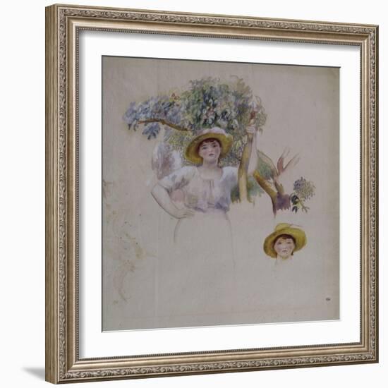 La Cueillette-Pierre-Auguste Renoir-Framed Giclee Print