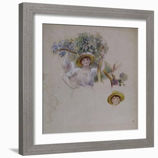 La Cueillette-Pierre-Auguste Renoir-Framed Giclee Print