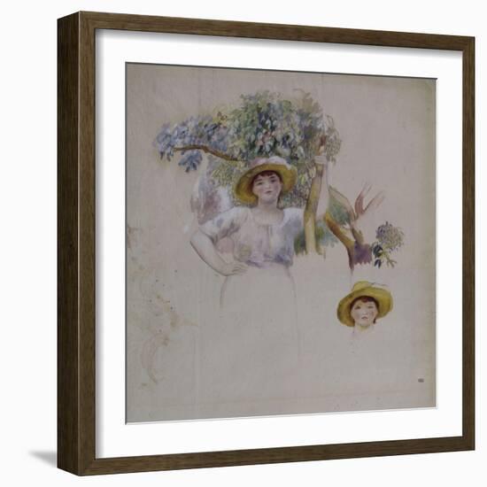 La Cueillette-Pierre-Auguste Renoir-Framed Giclee Print