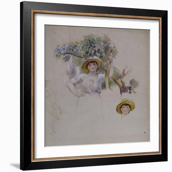 La Cueillette-Pierre-Auguste Renoir-Framed Giclee Print