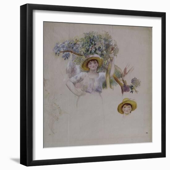 La Cueillette-Pierre-Auguste Renoir-Framed Giclee Print