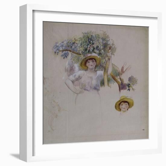 La Cueillette-Pierre-Auguste Renoir-Framed Giclee Print