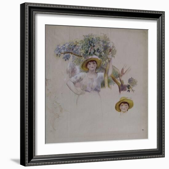 La Cueillette-Pierre-Auguste Renoir-Framed Giclee Print