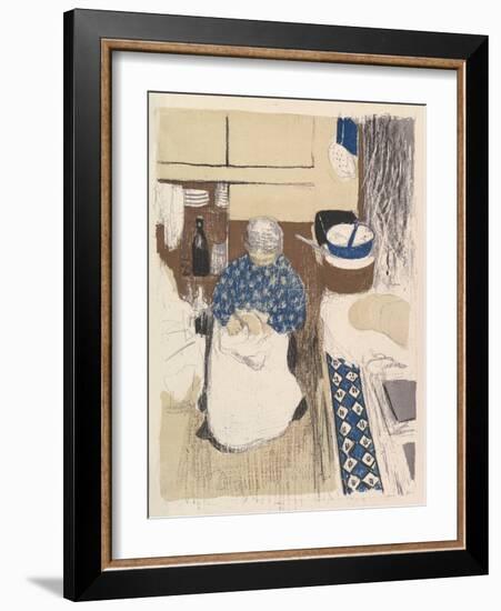 La Cuisinière, from the series Paysages et Intérieurs, 1899-Edouard Vuillard-Framed Giclee Print