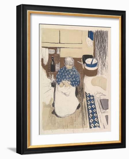 La Cuisinière, from the series Paysages et Intérieurs, 1899-Edouard Vuillard-Framed Giclee Print