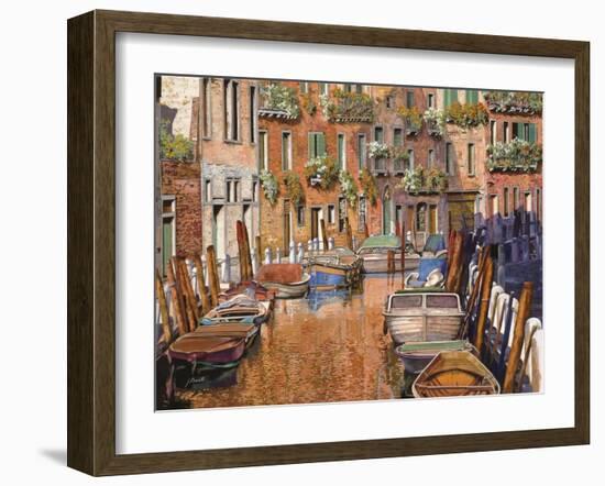 La Curva Sul Canale-Guido Borelli-Framed Giclee Print