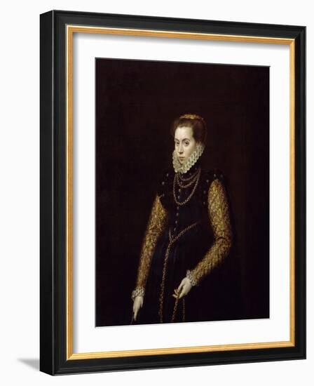 La Dama De Las Cadenas De Oro, Ca. 1560, Flemish School-Antonio Moro-Framed Giclee Print