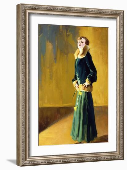 La Dama in Verde-Virgilio Constantini-Framed Giclee Print