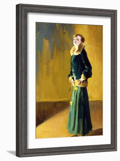 La Dama in Verde-Virgilio Constantini-Framed Giclee Print