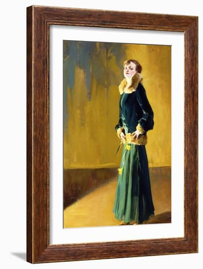 La Dama in Verde-Virgilio Constantini-Framed Giclee Print