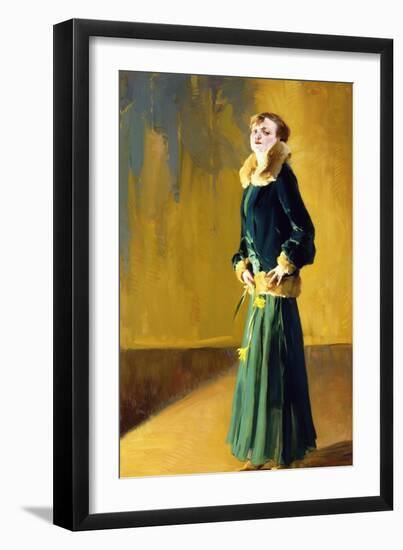 La Dama in Verde-Virgilio Constantini-Framed Giclee Print