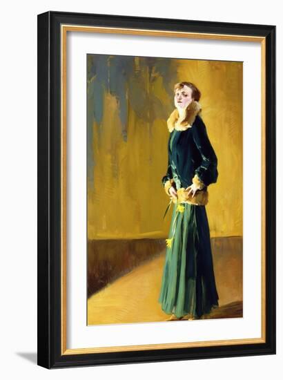 La Dama in Verde-Virgilio Constantini-Framed Giclee Print