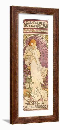 La Dame Aux Camelias, 1896-Alphonse Mucha-Framed Giclee Print