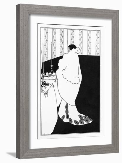 La Dame Aux Camelias, Illustration from 'The Yellow Book', 1894-Aubrey Beardsley-Framed Giclee Print