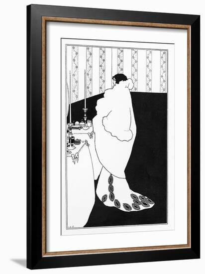 La Dame Aux Camelias, Illustration from 'The Yellow Book', 1894-Aubrey Beardsley-Framed Giclee Print