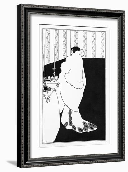 La Dame Aux Camelias, Illustration from 'The Yellow Book', 1894-Aubrey Beardsley-Framed Giclee Print