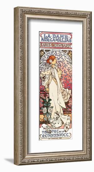 La Dame aux Camelias-Alphonse Mucha-Framed Premium Giclee Print