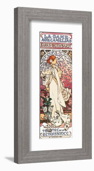 La Dame aux Camelias-Alphonse Mucha-Framed Premium Giclee Print