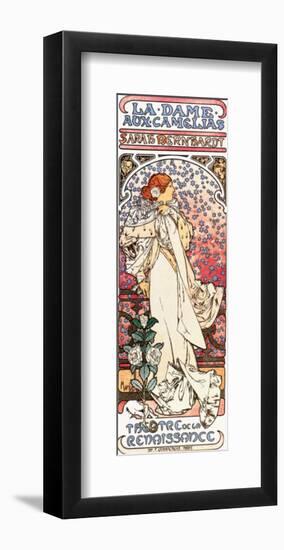 La Dame aux Camelias-Alphonse Mucha-Framed Premium Giclee Print