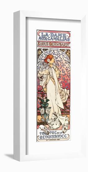 La Dame aux Camelias-Alphonse Mucha-Framed Premium Giclee Print