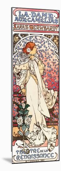 La Dame aux Camelias-Alphonse Mucha-Mounted Premium Giclee Print