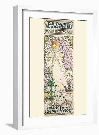 La Dame Aux Camelias-Alphonse Mucha-Framed Art Print