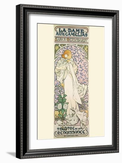 La Dame Aux Camelias-Alphonse Mucha-Framed Art Print