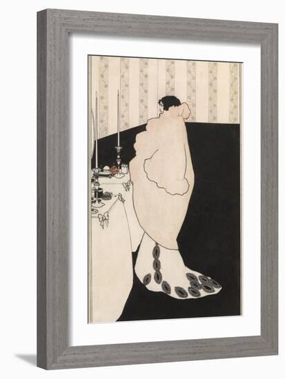 La Dame Aux Camelias-Aubrey Beardsley-Framed Giclee Print