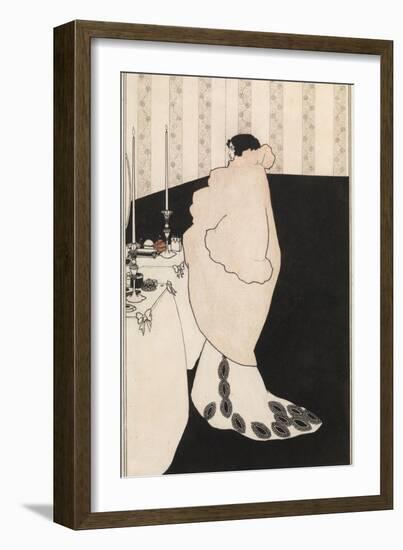 La Dame Aux Camelias-Aubrey Beardsley-Framed Giclee Print