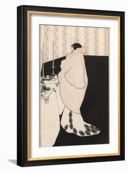 La Dame Aux Camelias-Aubrey Beardsley-Framed Giclee Print