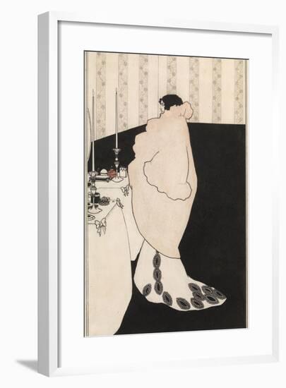 La Dame Aux Camelias-Aubrey Beardsley-Framed Giclee Print