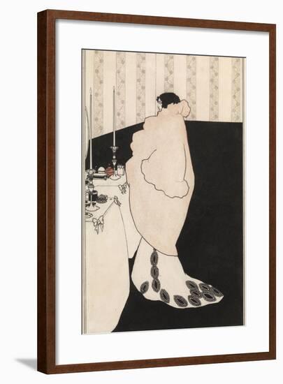 La Dame Aux Camelias-Aubrey Beardsley-Framed Giclee Print