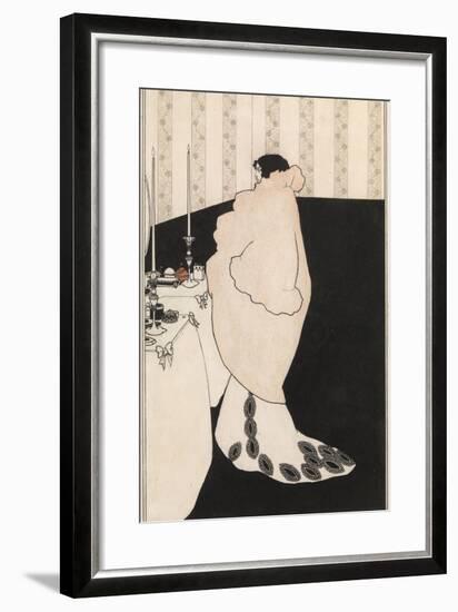 La Dame Aux Camelias-Aubrey Beardsley-Framed Giclee Print