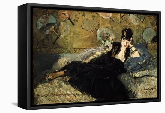 La Dame Aux Eventails, Lady with Fans, 1873-Edouard Manet-Framed Premier Image Canvas