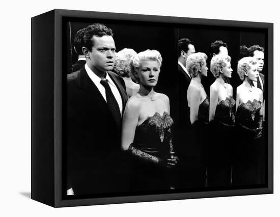 La Dame by Shanghai THE LADY FROM SHANGHAI by OrsonWelles with Orson Welles and Rita Hayworth, 1947-null-Framed Stretched Canvas