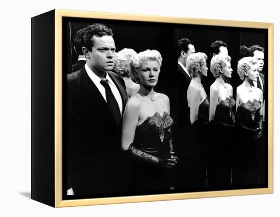 La Dame by Shanghai THE LADY FROM SHANGHAI by OrsonWelles with Orson Welles and Rita Hayworth, 1947-null-Framed Stretched Canvas