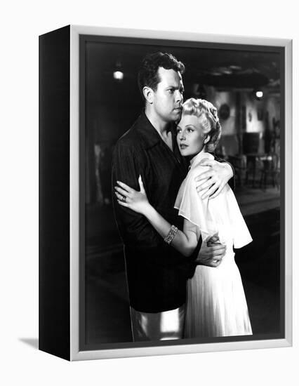 La Dame by Shanghai THE LADY FROM SHANGHAI by OrsonWelles with Orson Welles and Rita Hayworth, 1947-null-Framed Stretched Canvas