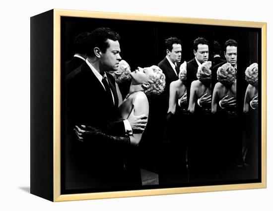 La Dame by Shanghai THE LADY FROM SHANGHAI by OrsonWelles with Orson Welles and Rita Hayworth, 1947-null-Framed Stretched Canvas