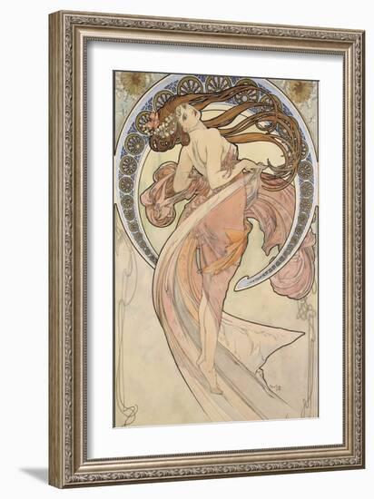 La Danse, 1898-Alphonse Mucha-Framed Giclee Print